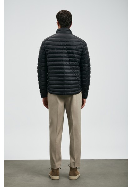 Andy Kaz Tüyü Erkek Mont Siyah