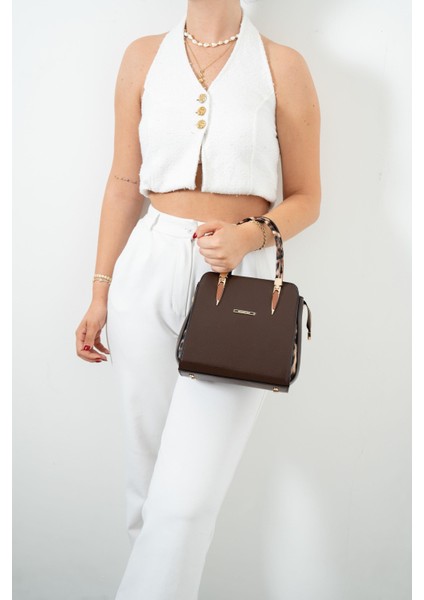 Leopar Kahve SP1136 Kadın El Çantası fiyatları