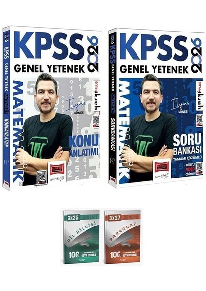 Yargı + Anla Kazan 2026 Kpss Matematik Konu + Soru Bankası 2 Li Set