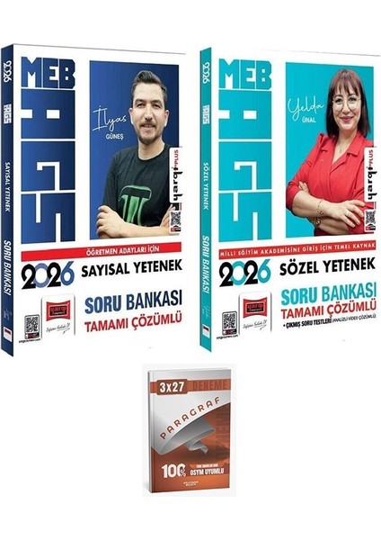 Yargı + Anla Kazan 2026 Meb-Ags Sayısal + Sözel Yetenek Soru Bankası 2 Li Set Yargı Yayınları