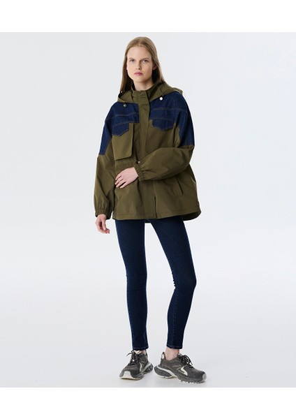 Denim Mıx Rüzgarlıklı Mont TW6250012182022 fiyatları