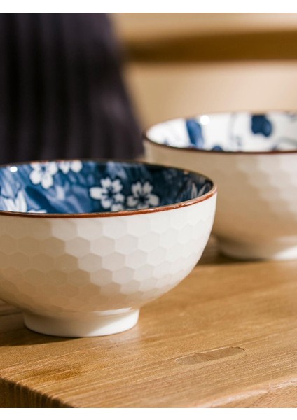 Çiçekli Seramik Kase 2'li (W5) fırsatları