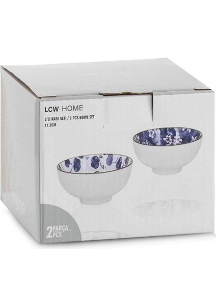 Çiçekli Seramik Kase 2'li (W5) indirimleri