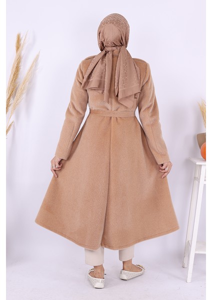 Çıt Çıt Düğme Detay Kaban 70035 Vizon modelleri