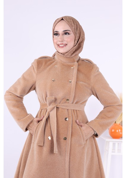 Çıt Çıt Düğme Detay Kaban 70035 Vizon fırsatları