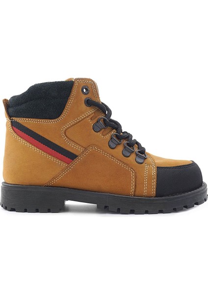 Hakiki Deri Sarı Bağcıklı Fermuarlı Çocuk Bot fiyatları