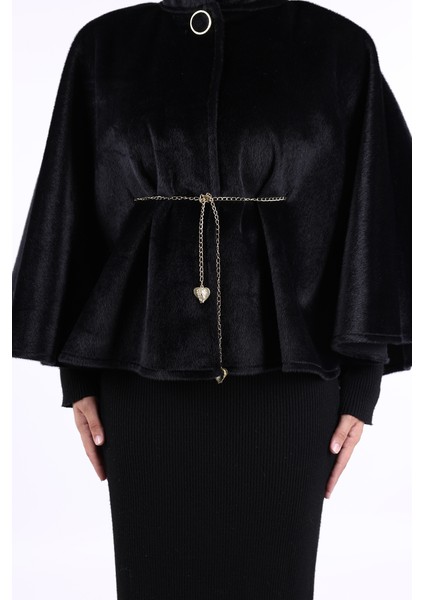 Zincir Kemer Detaylı Panço 70032 Siyah indirimleri