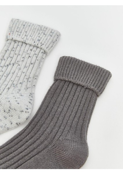 Desenli Kadın Soket Çorap 2'li (W5) modelleri