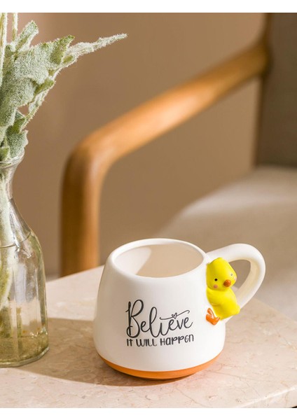 Karişik Baskılı Seramik Kupa 330 ml (W5)