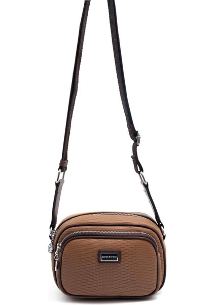 Karamel - Kahve SP1111 Kadın Çapraz Çanta