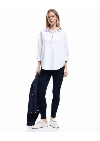 Yüksek Bel Dar Paça Toparlayıcı Jean Pantolon - Skinny Jeans