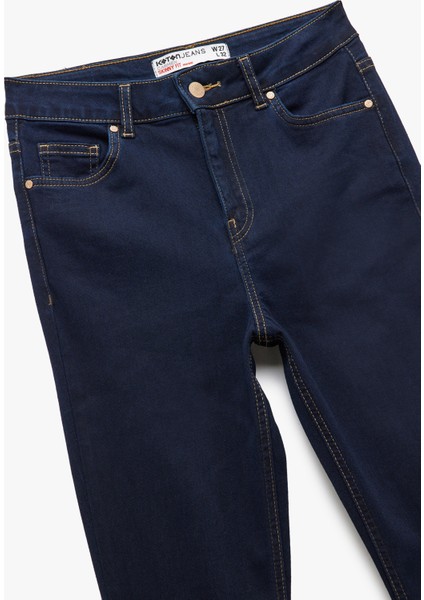Yüksek Bel Dar Paça Toparlayıcı Jean Pantolon - Skinny Jeans