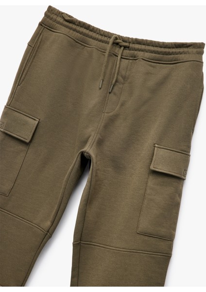 Şardonlu Kargo Cepli Beli Bağcıklı Jogger Eşofman Altı modelleri