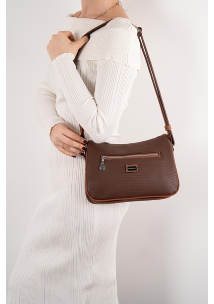 Kahve - Taba SP818 Kadın Çapraz Çanta