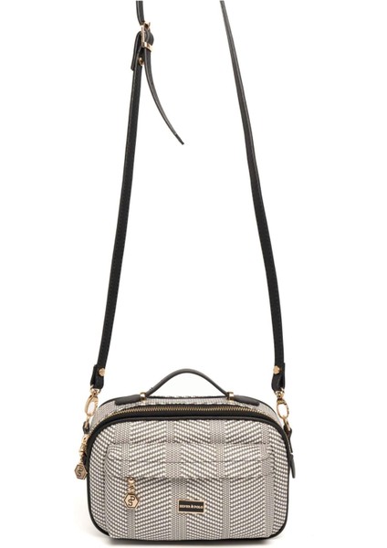 Siyah Beyaz - Siyah SP1186 Kadın Çapraz Çanta