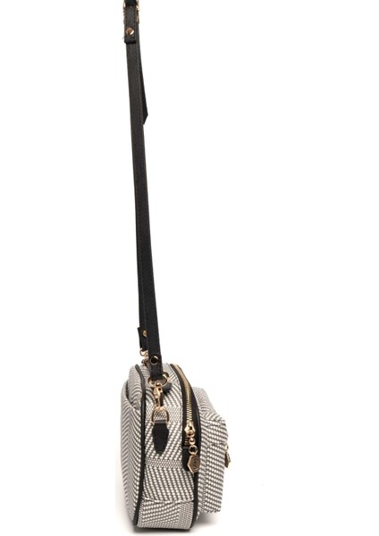 Siyah Beyaz - Siyah SP1186 Kadın Çapraz Çanta modelleri