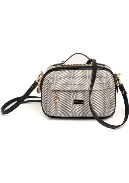 Siyah Beyaz - Siyah SP1186 Kadın Çapraz Çanta indirimleri
