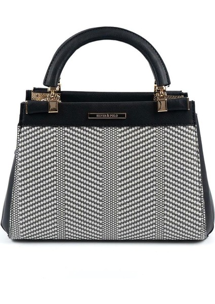 Siyah Beyaz - Siyah SP1193 Kadın El Çantası