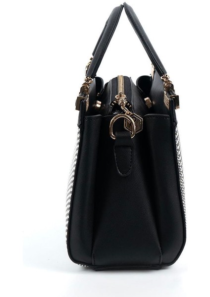 Siyah Beyaz - Siyah SP1193 Kadın El Çantası modelleri