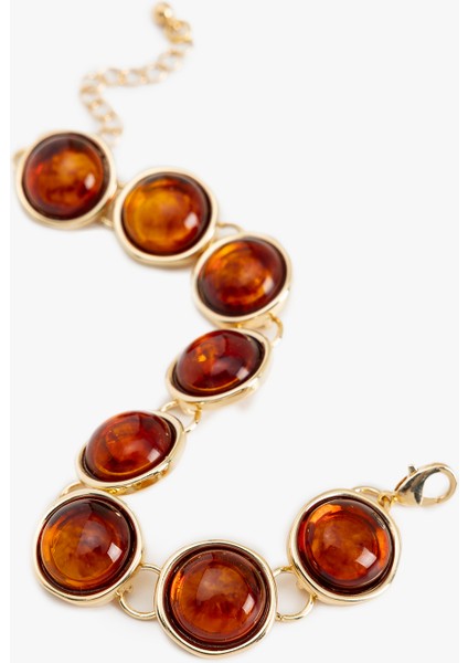 Taş Detaylı Zincir Bilezik modelleri