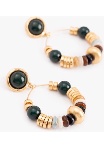 Sallantılı Halka Boncuklu Küpe modelleri