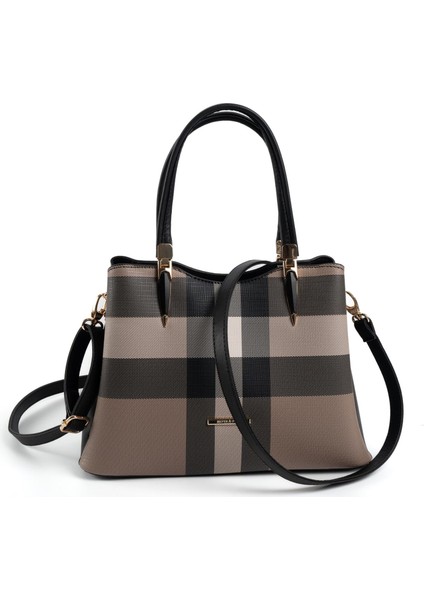 Kahve - Siyah SP1205 Kadın El Çantası modelleri