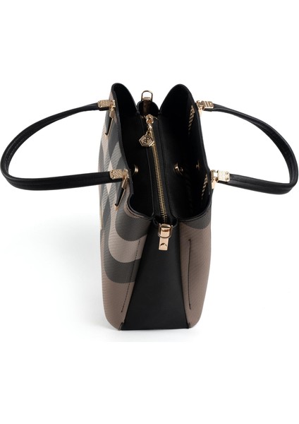 Kahve - Siyah SP1205 Kadın El Çantası fırsatları
