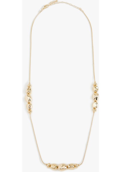 Boncuklu Çelik Kolye