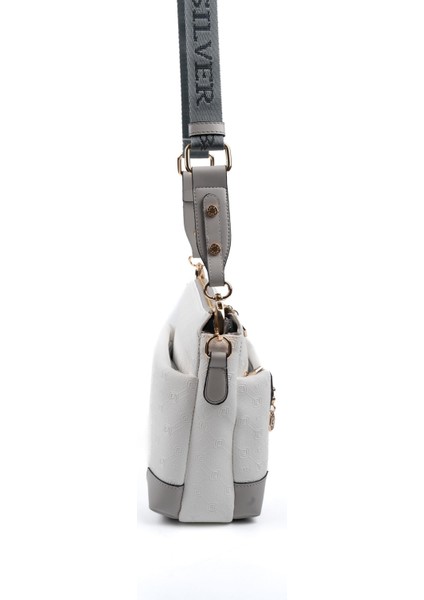 Beyaz - A.gri SP1110 Kadın Çapraz Çanta modelleri