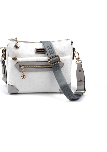 Beyaz - A.gri SP1110 Kadın Çapraz Çanta indirimleri