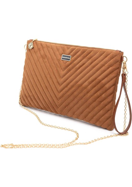 Süet Taba SP1034 Kadın Portföy & Clutch modelleri