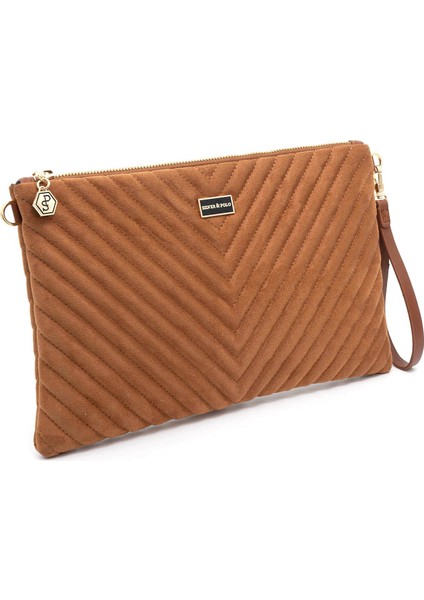 Süet Taba SP1034 Kadın Portföy & Clutch indirimleri