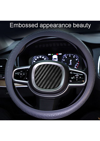 Araba Lastiği Dokulu Direksiyon Simidi Kaymaz Tutacaklı Silikon Koruyucu Kılıf-Gri (Yurt Dışından) modelleri