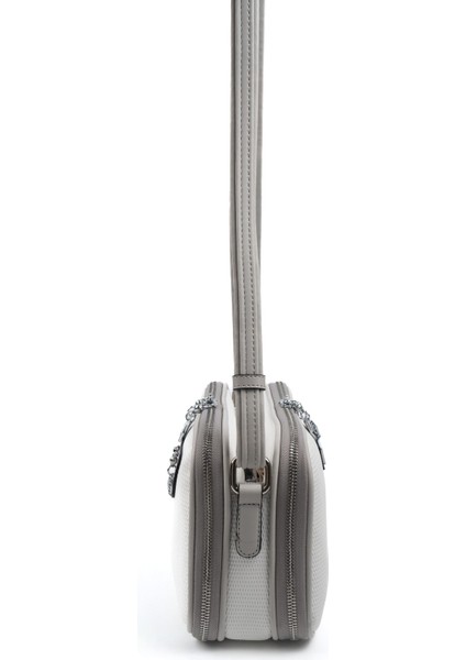 Beyaz - A.gri SP899 Kadın Çapraz Çanta modelleri