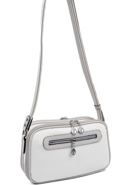 Beyaz - A.gri SP899 Kadın Çapraz Çanta fırsatları