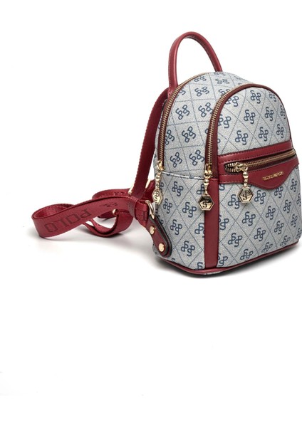 Gri - Bordo SP983 Kadın Sırt Çantası fiyatları