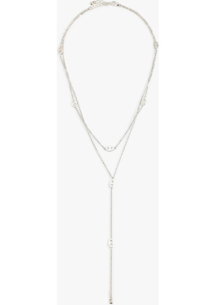 Çift Sıra Uzun Zincir Kolye
