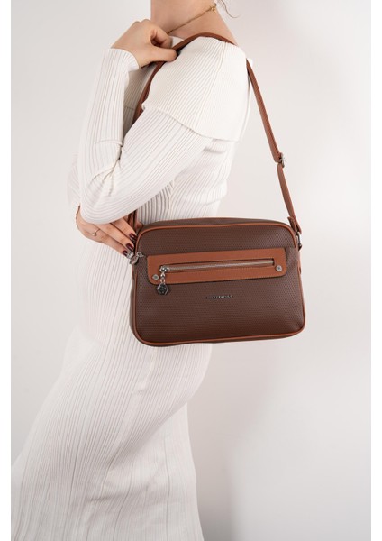 Kahve - Taba SP753 Kadın Çapraz Çanta