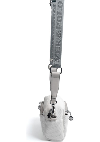 Beyaz - A.gri SP1142 Kadın Çapraz Çanta modelleri