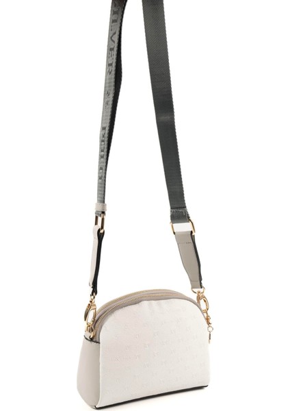 Beyaz - A.gri SP1144 Kadın Çapraz Çanta modelleri