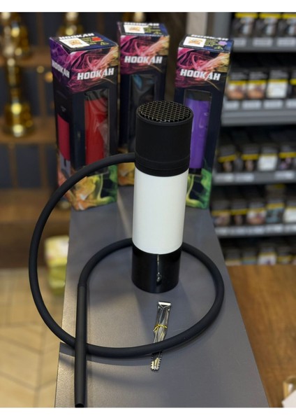 Beyaz Nargile Takımı Her Yerde Taşınabılırsınız Arabada,evde ve Gezilerde Hızlı ve Kolay Kullanım