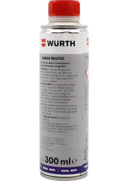 Wurth Duman Önleyici 300ML fiyatları