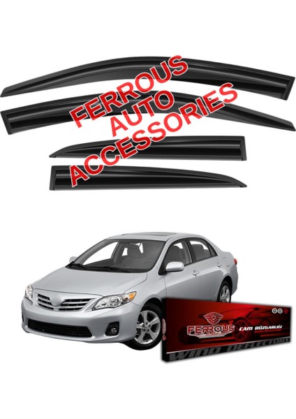 Toyota Corolla Ferrous Cam Rüzgarlığı 4lü 2007 2012