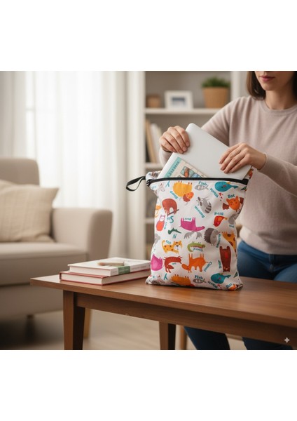 Zoo, 30X37CM, Su Geçirmez, Islak Mayo Bebek Bakım Çanta/torba Organizer fiyatları