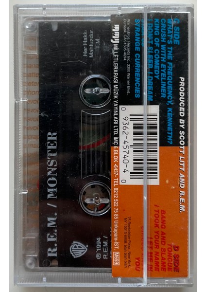 R.e.m Monster Kaset (Orijnal Dönem Baskı Kaset) fiyatları