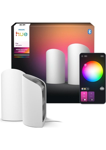 Hue Flare 2'li Paket Akıllı Duvar Aydınlatma - Beyaz fırsatları