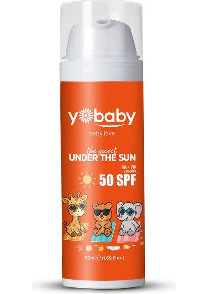 SPF50+VEGAN Mineralli Yüksek Korumalı Suya Dayanıklı Nemlendirici Güneş Koruyucu 50ML Çocuk Yetişkin