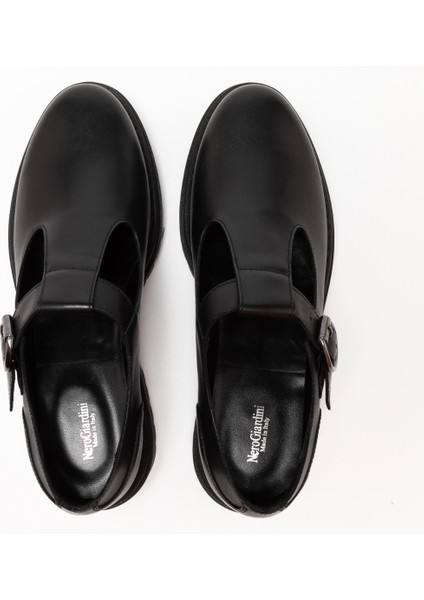 Kadın Oxford ( Klasik) I514013D 100 Nerogiardini Guanto Nero Tr Folgarıa 9120/009 Nero