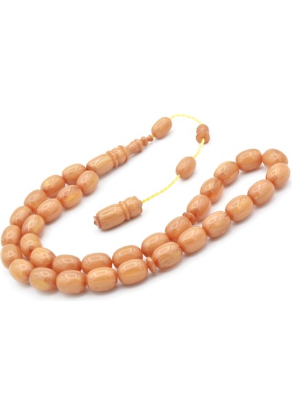 Usta Işi Sistemli Kapsül Kesim Hareli Bej Katalin Tesbih modelleri