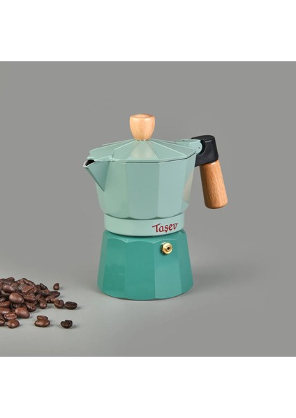 Taşev Moka Pot Su Yeşili 6 Fincan